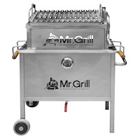 Caja China Chica Steel Pro Infinity con Parrilla de Ángulos en V Regulable